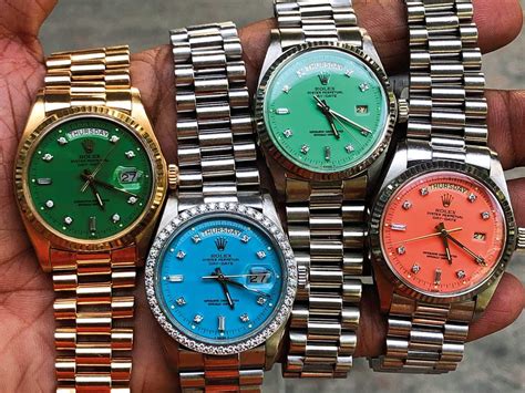 coloured rolex|rolex watches and colorful swatches.